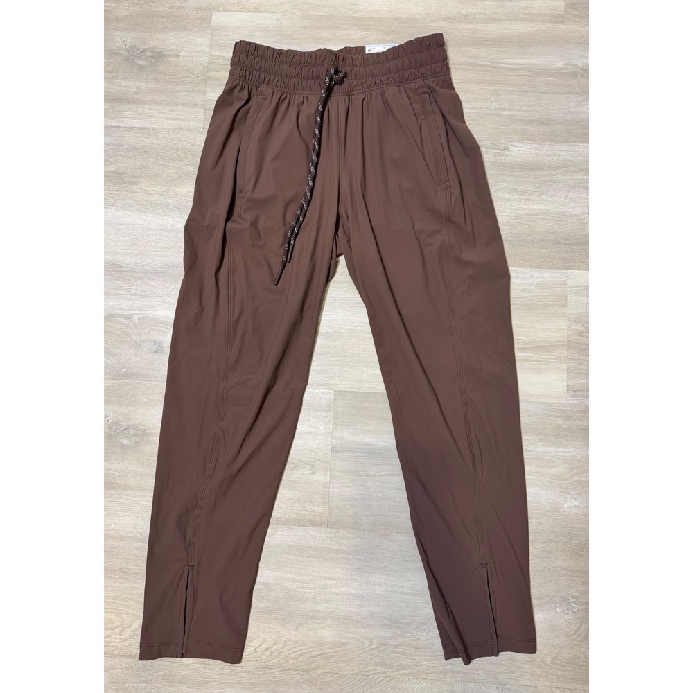FLX Womens High Rise Jogger Pants XS Brown Active Outdoor Drawstring WX31A500RS
